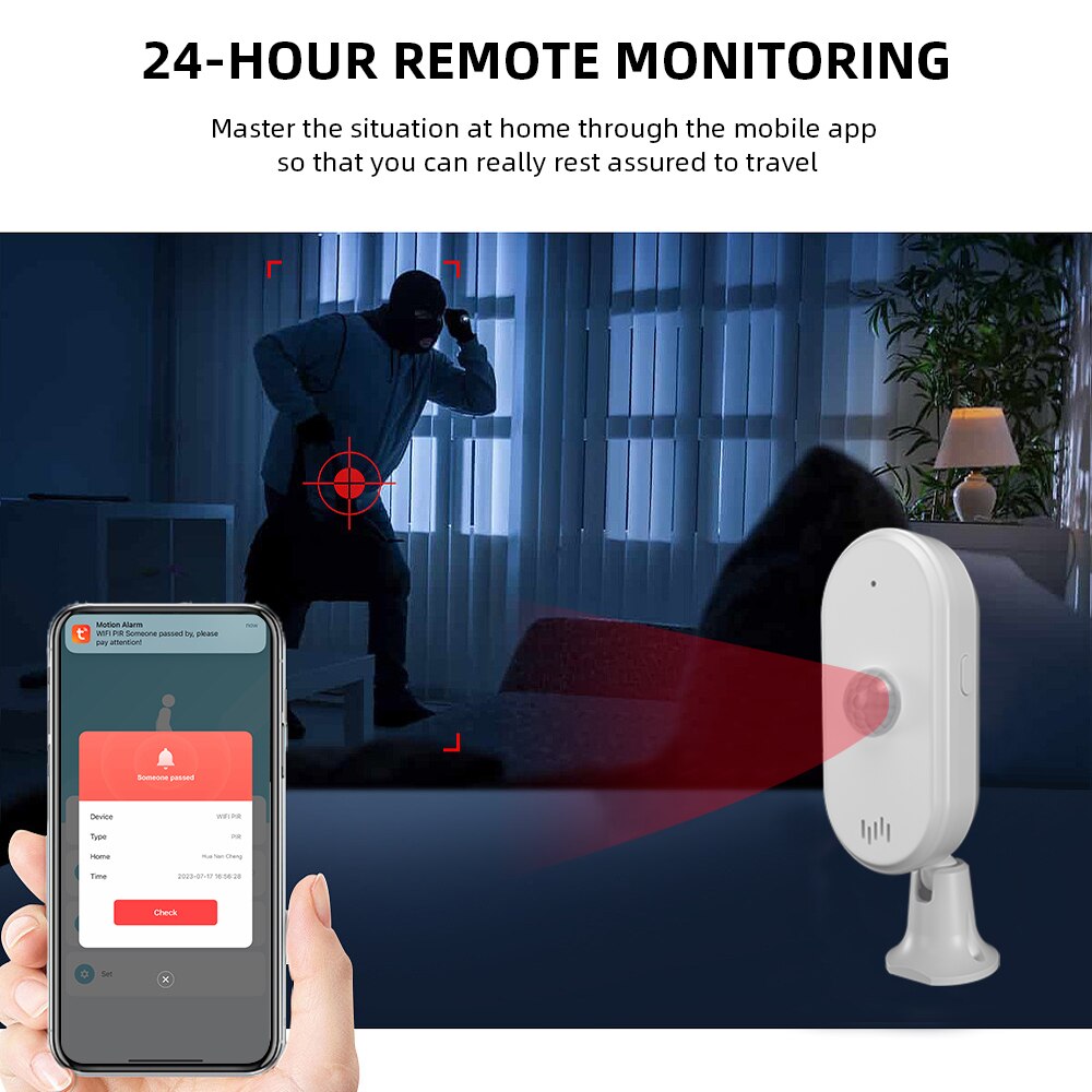 ONENUO Tuya WiFi セキュリティ盗難警報赤外線 - Home Security Gadgets のレビューと価格