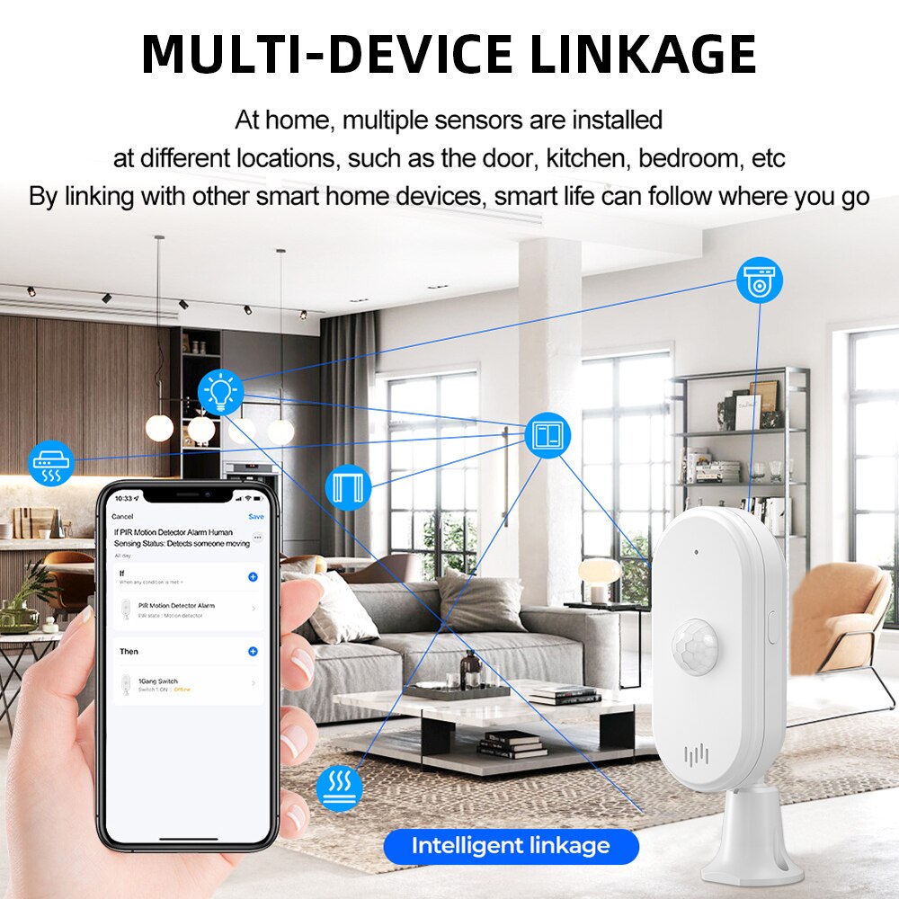 ONENUO Tuya WiFi セキュリティ盗難警報赤外線 - Home Security Gadgets のレビューと価格