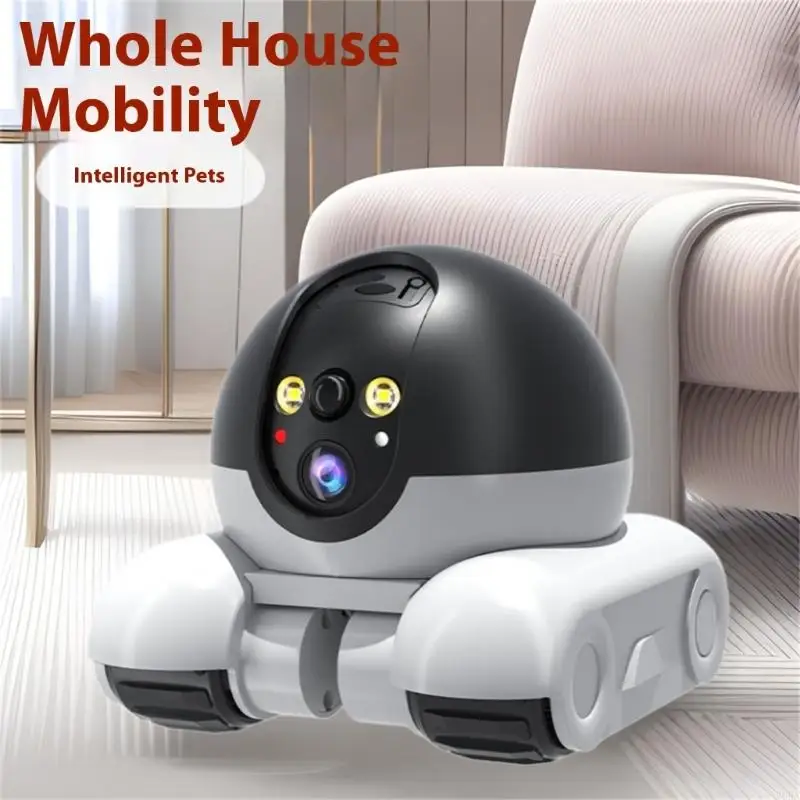 双方向のトーク機能と夜間検出ロボットカメラを備えた360度回 - Home Security Robot のレビューと価格